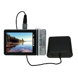 Portable Emergency AA Battery Charge Extender for the Ematic E5 Series – uses Gomadic TipExchange Technology