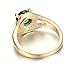 [Retro Series] Yoursfs Vintage Emerald Cut Engagement Ring Rhinestone Cocktail Ring 18K Rose Gold Plated