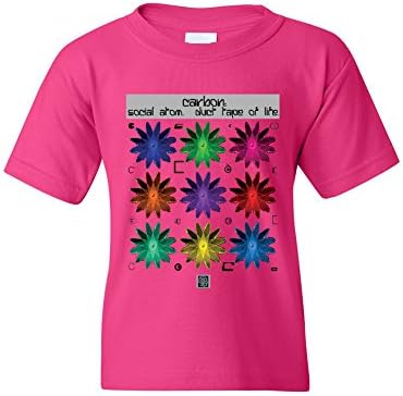 Thinker Collection Girls' Carbon: Social Atom. Duct Tape of Life. T-Shirt Medium Heliconia