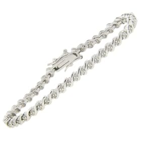 Sterling Silver 1 Carat TW Diamond Tennis Bracelet by 