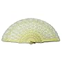 Abigail Lace Fan in Ivory with Lace and Embroidery