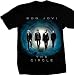 BON JOVI T-SHIRTS - CIRCLE TOUR SHIRTS - TWO SIDED DESIGN! - BON JOVI OFFICIAL TOUR SHIRTS - BONJOVI CONCERT T-SHIRTS