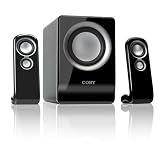 Coby 100-Watt 2.1-Channel Multimedia Speaker System for iPod and MP3 Players (Black)