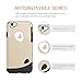 iPhone 6 case, Slicoo® [Lifetime Warranty] Dual-layer TPU Rubber Protective Carrying Cover Case for iPhone 6 (4.7 inch) (Gold)