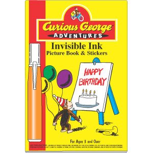 Curious George Invisible Ink book - Happy Birthday by Lee Publications