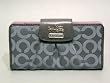 Coach Madison Signature Op Art Slim Envelope Wallet Purse 41985 Graphite