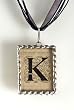 Monogram Pendant Necklace - K Monogram Pendant Necklace - K