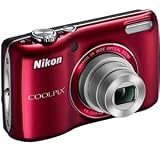Nikon COOLPIX L26 16.1 MP Digital Camera with 5x Zoom NIKKOR Glass Lens and 3-inch LCD (Red)