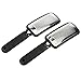 Queentools Colossal Pedicure Foot Rasp and Callus Remover Sided Stainless Steel - Remove Hard Skin Set of 2(Black)