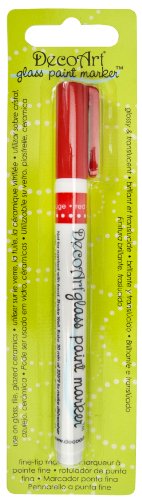 DecoArt Glass Paint Marker, Red