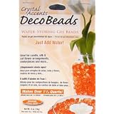 10pc Crystal Accents Deco Beads 14g Retail Pack - Water Storing Orange Gel Beads by 