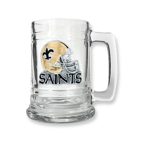 New Orleans Saints 15oz Glass Tankard