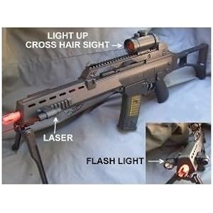 Spring SCAR-L Rifle FPS-350 Red Dot Sight, Flashlight, Fore Grip, Folding Stock Airsoft Gun Spring SCAR-L Rifle FPS-350 Red Dot Sight, Flashlight, Fore Grip, Folding Stock Airsoft Gun