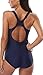 Charmleaks Women's High Neck One Piece Bathing Swimsuits Swimwear Rash Guard Suits
