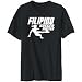 T-Shirt Mens Black " Filipino Soccer Master - Woman " Countries Large