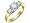 Diamond Anniversary Three Stone Ring 1/4 Carat (ctw) in 14K Yellow Gold, Size 5