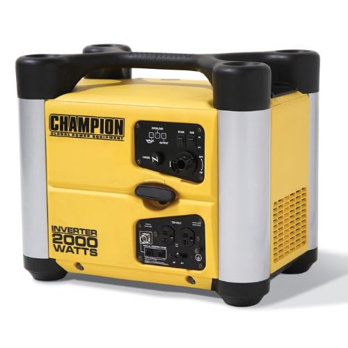 Champion 73536i Inverter Generator 2000 Watt 4Stroke Gas Powered Equipment Top Rated From