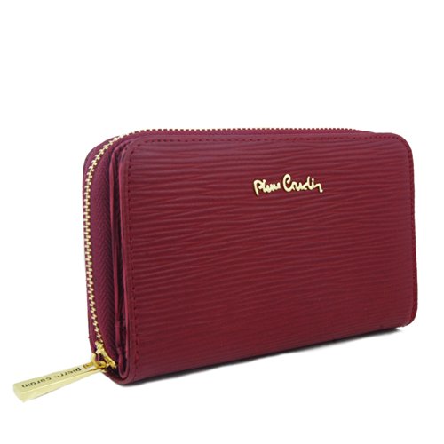 Pierre Cardin PC 503 521.5 ROSSO Red Compact Zip Wallet