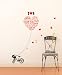 Instant Home/Wall Reusable Decal Stickers - I Love You Mon Petit Chat (My Small Cat)