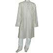 Gift for Men Silk and Cotton Blend Kurta Pajama Set Size 2XL Chest :50 inches