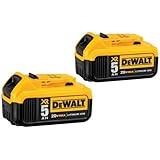 DEWALT DCB205-2 20V MAX XR 5.0Ah Lithium Ion Battery, 2-Pack