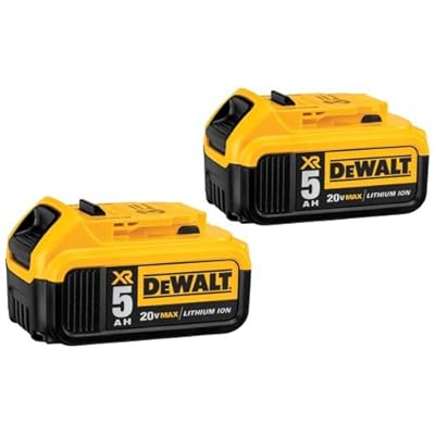 DEWALT DCB205-2 20V MAX XR 5.0Ah Lithium Ion Battery, 2-Pack