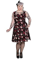 Plus Size General Print Cotton/Elastane Feathers Lace Gathered  Dress With a Ribbon 