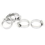 uxcell ホースクランプ　チューブクリップ　21-38mmクランプレンジ　51mm長　5個