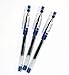 Pilot Hi-tec-c Gel Rolling Ball Pens, Ultra Fine Point,rubber Grip Type,-0.3mm-blue Ink-value Set of 5