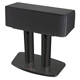 17H Speaker Stand, black base and black tubes (Black/Black) (17H x 20W x 11D)