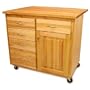 Titan 5-Drawer Kitchen Island - Birch