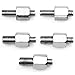 2x Chrome CNC Billet Spear Blade Long Stem 8mm 10mm Side Mirror For Cruiser Bike Softail Blackline