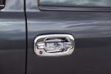 Lund 444204 Door Handle Components - BONE STYLE DESIGNER CHROME TRIM DOOR HANDLES CENTER AND SURROUND