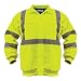 Utility Pro Wear UPA542 Polyamide High-Visibility 1/4 Zip Pullover, 3X-Large, Orange