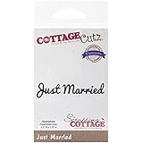 CottageCutz Expressions Die Cuts, 3.5 by 0.8-Inch, Just Married