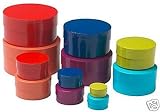 12 Rainbow Nesting Boxes (ÖNSKA / ONSKA) designed by IKEA of Sweden: Gift Boxes; Organizing; Organization; Storage; Decorative Collectibles
