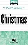 Christmas Lyrics: Paperback Lyrics (Paper Back Lyrics)