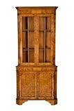 Antique Style Walnut Corner Cabinet