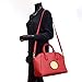 Dasein Faux Buffalo Leather Golden Emblem Weekender Tote, Satchel, Shoulder Bag, Tablet iPad Bag