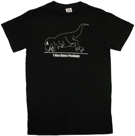 Funny T-shirt T-Rex Hates Pushups Tee-xxl