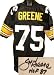 Joe Greene Autographed/Hand Signed Pittsburgh Steelers Black Prostyle Jersey HOF87- JSA Hologram
