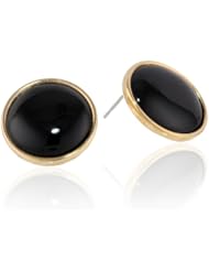 Napier Silver-Tone Button Earrings