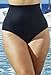 Swim Sexy Women's Plus Size Black High Waist Brief