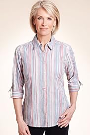 Classic Collection Striped Seersucker Blouse