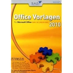 Office Vorlagen 2010, DVD-ROM F�r Microsoft Office 2000, XP, 2003 & 2007. 4.600 Vorlagen f�r Home- & Officebereich. F�r Windows 98/ME/2000/XP und Vista