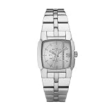 Diesel Ladies Stainless Steel Split Level Analogue Watch Dz5230 With Silver Dial