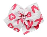 Puppy Kisses “Awareness” Dog Hair Bow – Metal barrette closure, Made with SWAROVSKI ELEMENTS