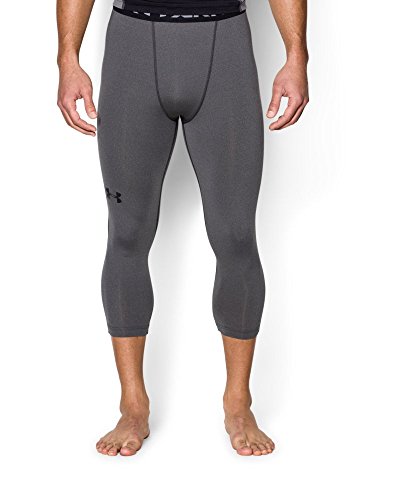 Under Armour Men's HeatGear 3/4 Compression Leggings, Carbon Heather (090), X-Large