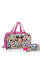 Disney Bolsa de viaje + Neceser Tsum Tsum Pink (Rosa)