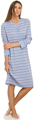 Only Necessities Women's Plus Size Short thermal knit nightshirt